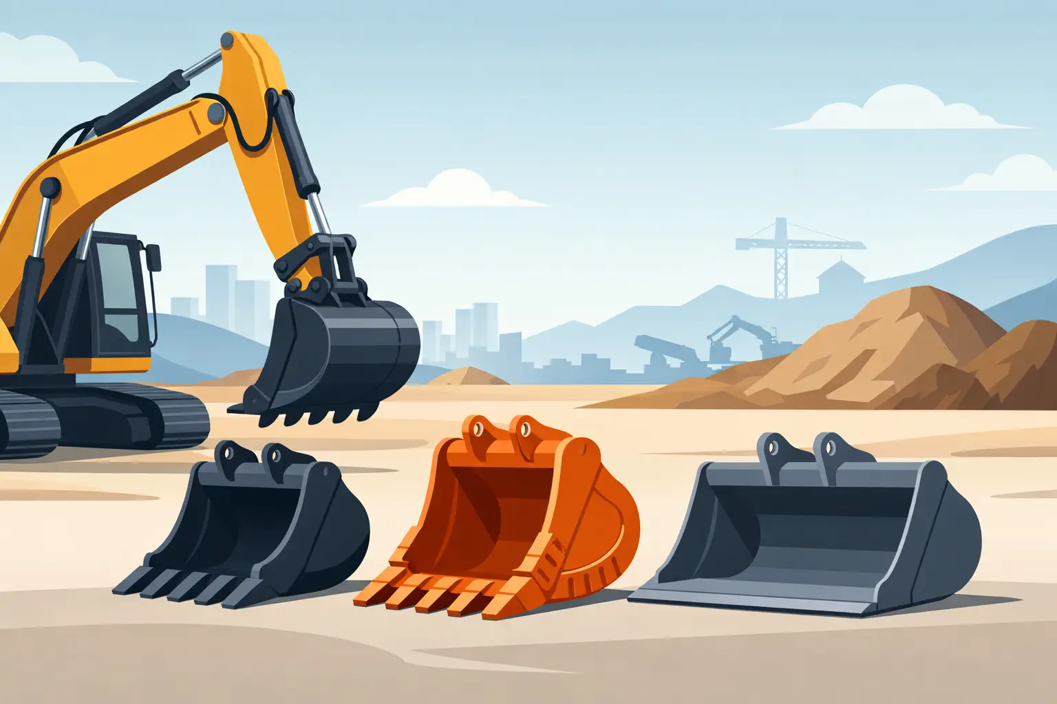 Cum alegi cupa excavatorului pentru lucru