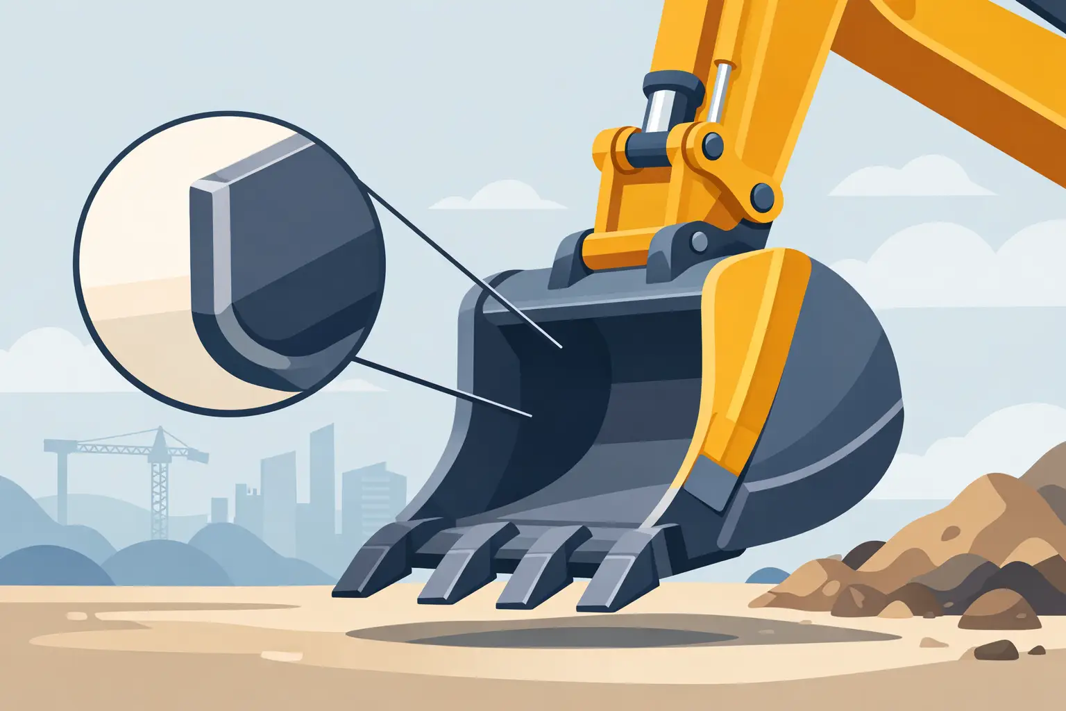 Grosimea tablei cupei de excavator: cum o alegi