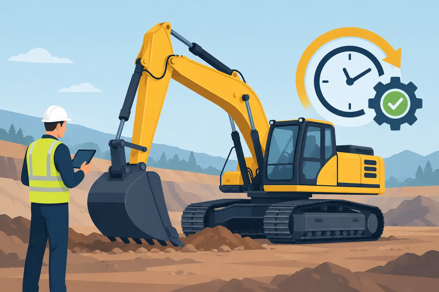 Reducerea timpilor morți ai excavatorului